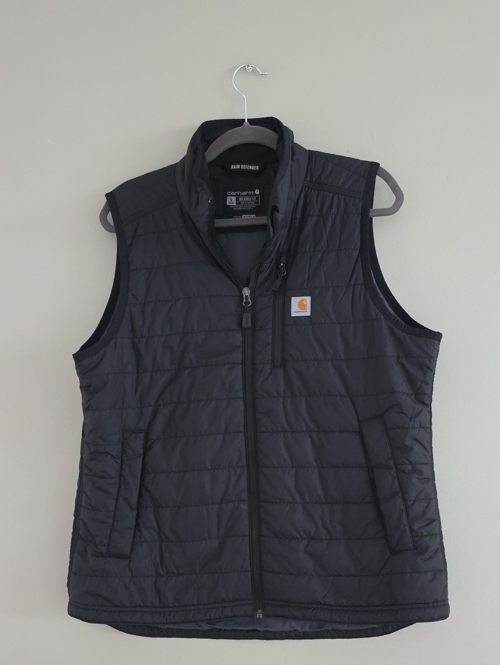 Carhartt Black Quilted Lightweight Men’s Vest